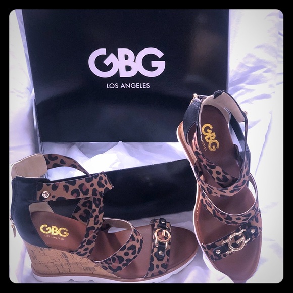 Animal Print Wedge sandals - Picture 1 of 1